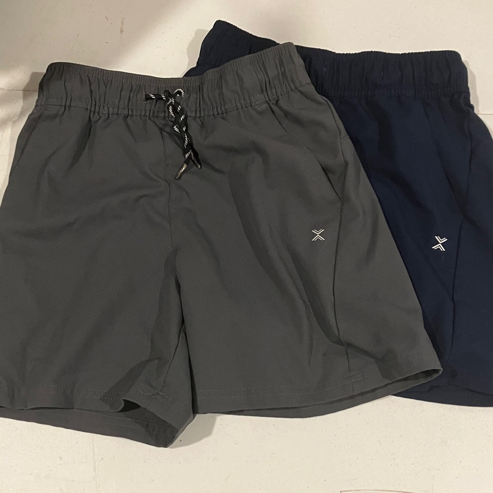 Gray and Navy Athletic Shorts